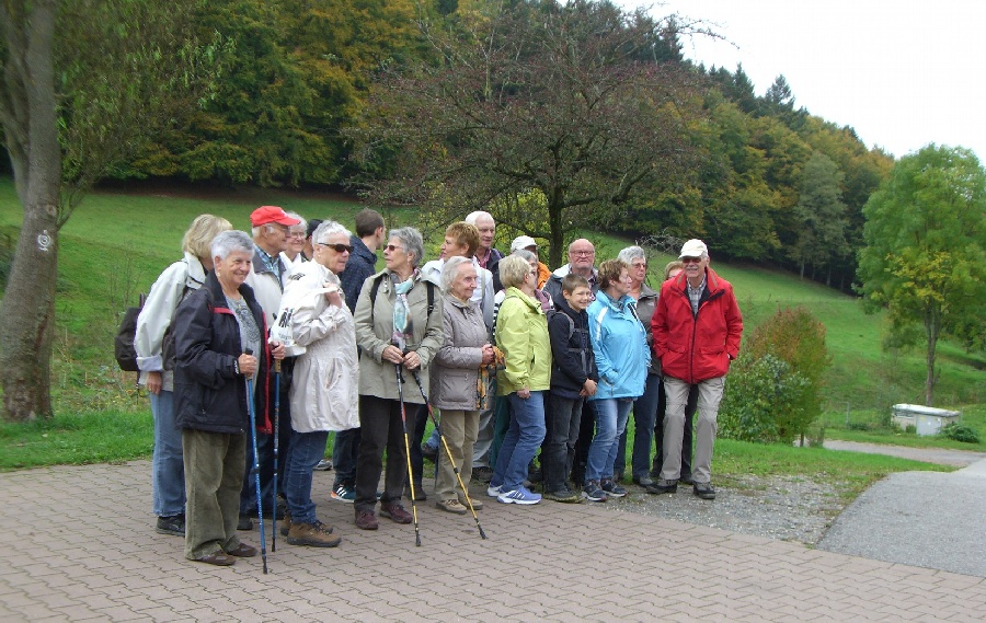 Gruppenbild Seniorenwanderung am 13.10.17