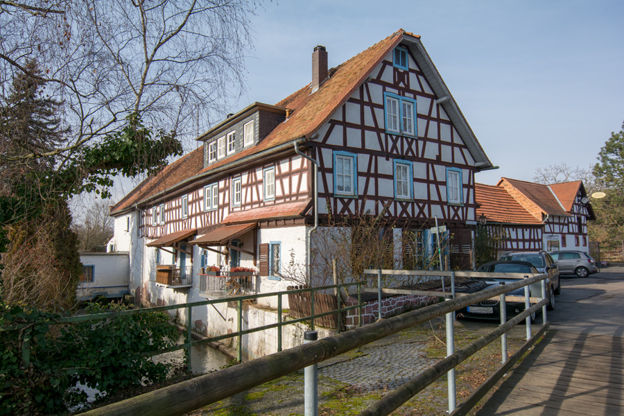 Die Langfeldsmühle bei Hergershausen, heute ein Ausflugslokal