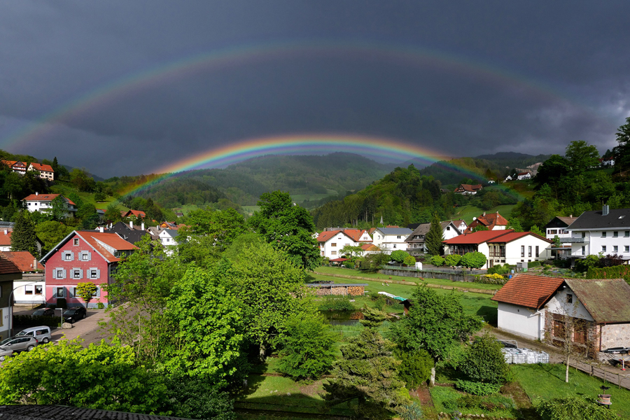 Regenbogen über Ottenhöfen