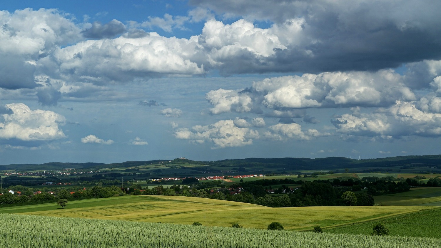 Blick vom Rossberg auf Otzberg